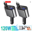Load image into Gallery viewer, 4 IN 1 Retractable Car Phone 120W Fast Charger