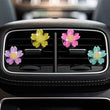 Load image into Gallery viewer, 4pcs Crystal Daisy Vent Clips