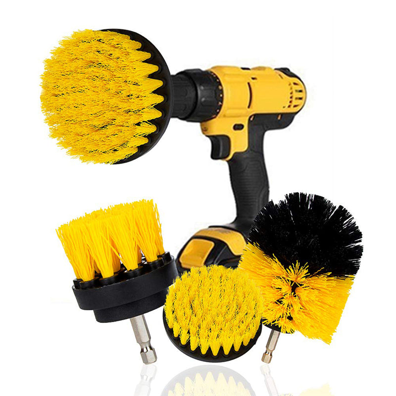 3PCS Electric Power Scrubber Kitchen Bath Car Cleaning Drill Brush Cleaner  Tool