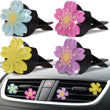 Load image into Gallery viewer, 4pcs Crystal Daisy Vent Clips
