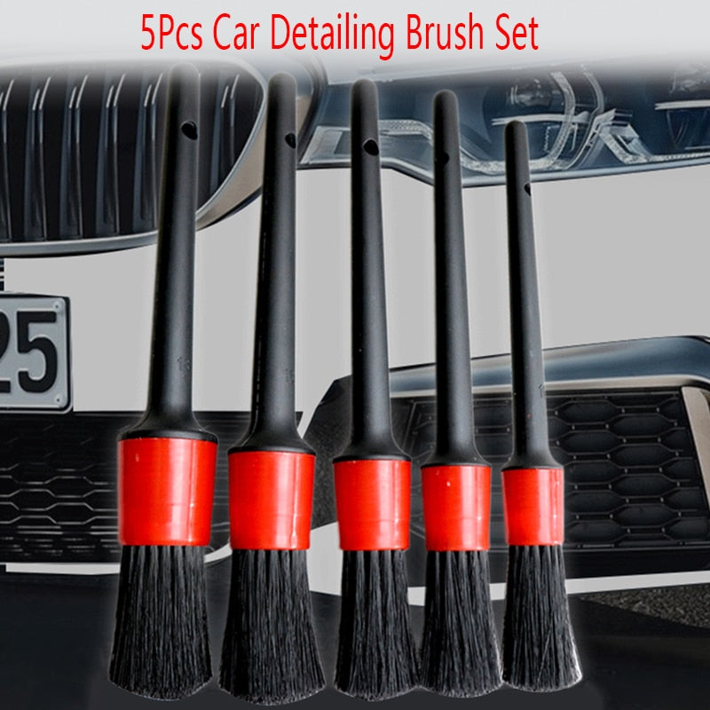 5pcs Car Wash Car Cleaning Detailing Brush Set for Car Wheel Air